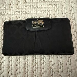 Coach Black Signature Wallet